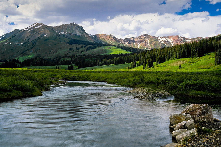 Mountains Photograph - Summer on East River by Mike Bennett Mountains Photograph - Summer on East River by Mike Bennett
