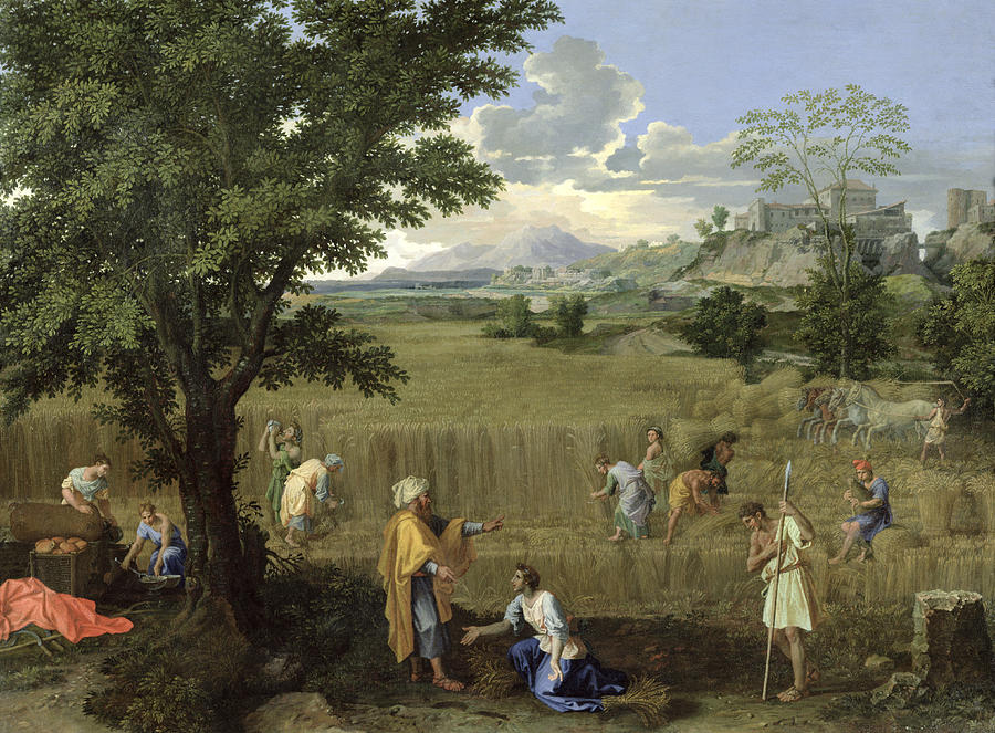 Summer, Or Ruth And Boaz, 1660-64 Oil On Canvas Photograph by Nicolas Poussin