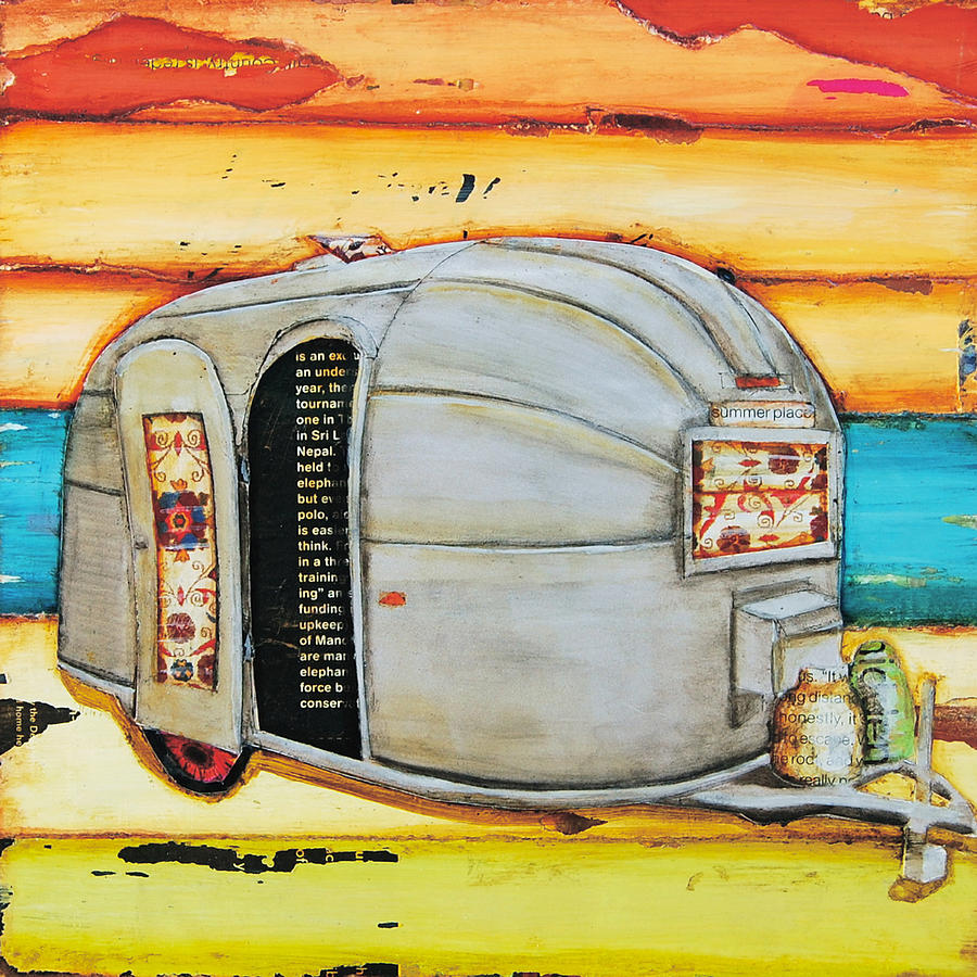 Airstream Mixed Media - Summer Place by Danny Phillips