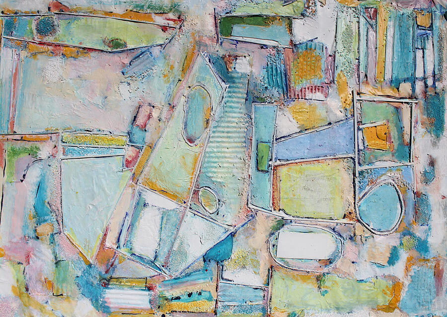 Abstract Expressionist Painting - Summer Playland by Hari Thomas