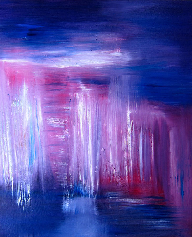 Summer Rain Abstract Painting by Kathryn Barry