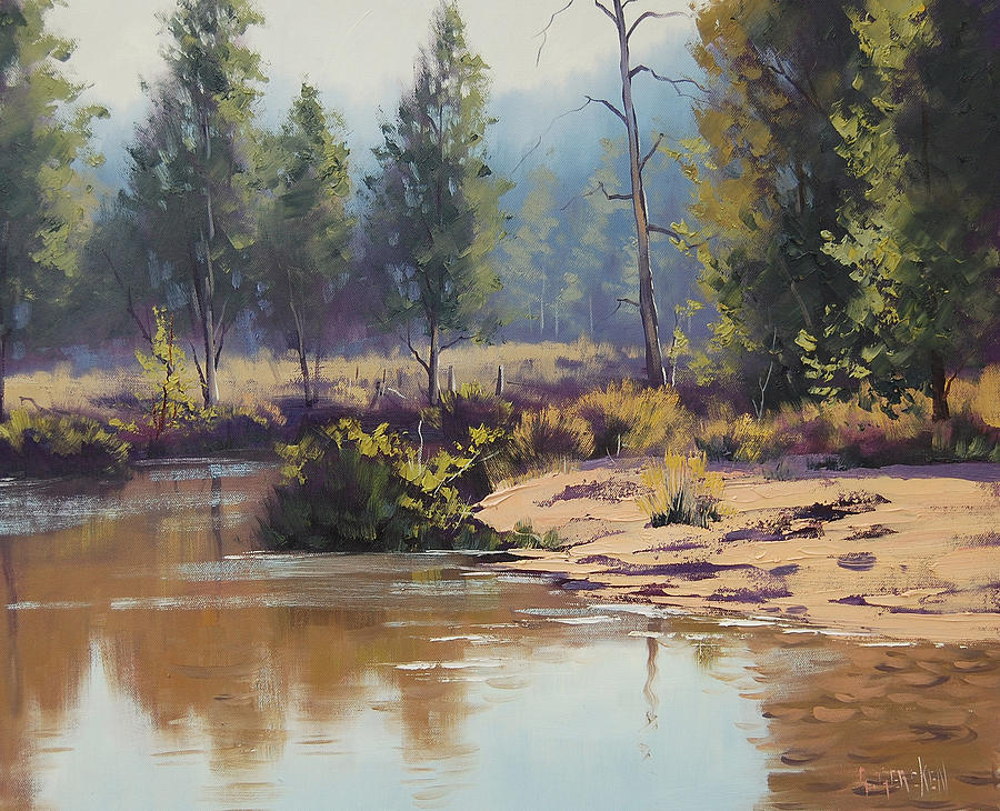 Nature Painting - Summer River  by Graham Gercken