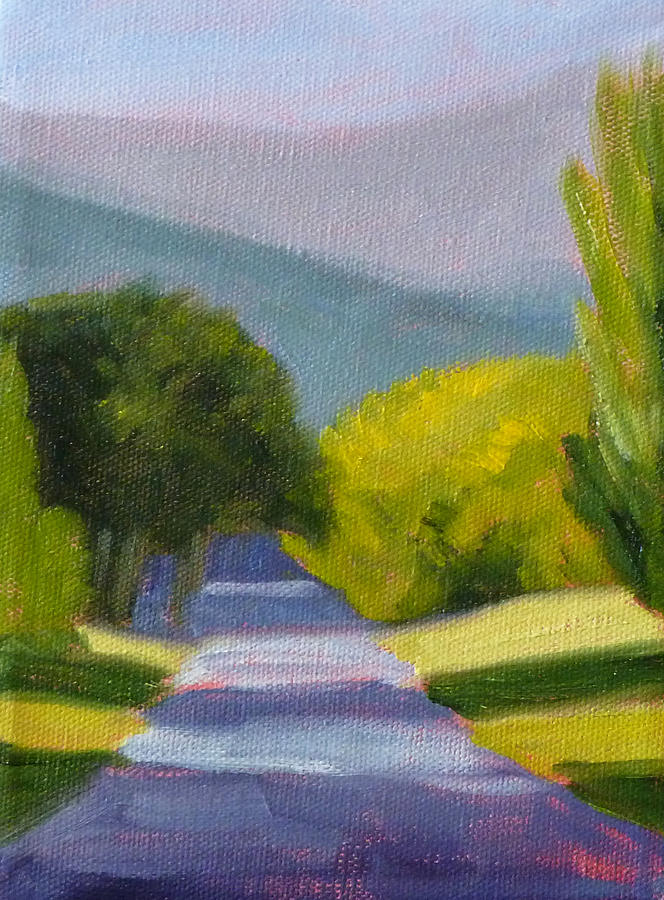 Summer Painting - Summer Road by Nancy Merkle