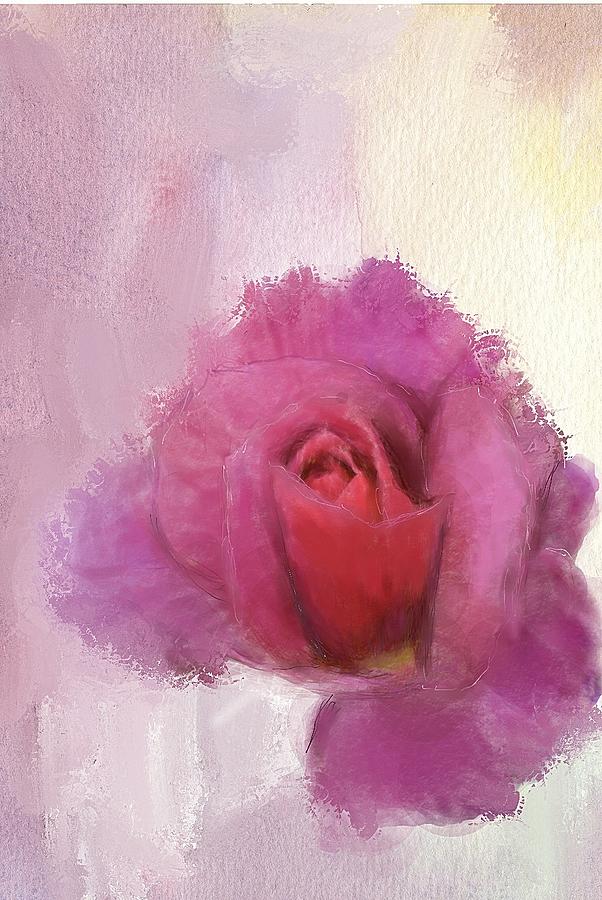 Summer Rose Digital Art by Mary M Collins