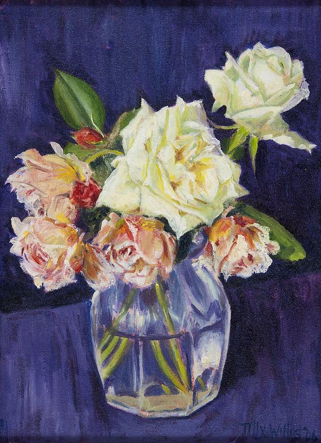 Summer Roses Painting by Tilly Willis
