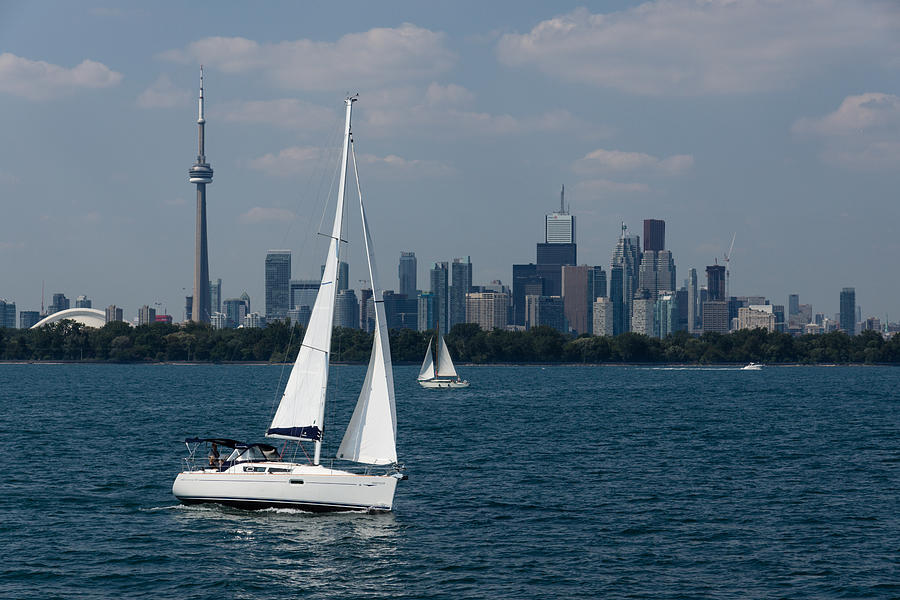 Summer Sailing Postcard From Toronto Photograph