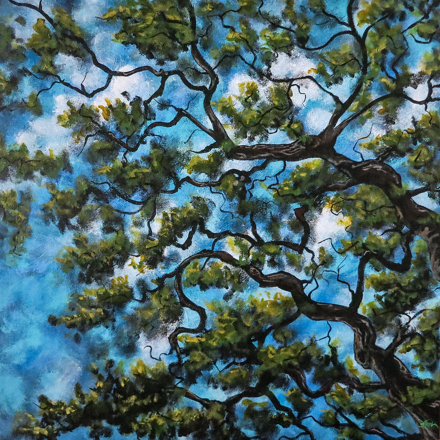Tree Painting - Summer Sleep by Joel Tesch