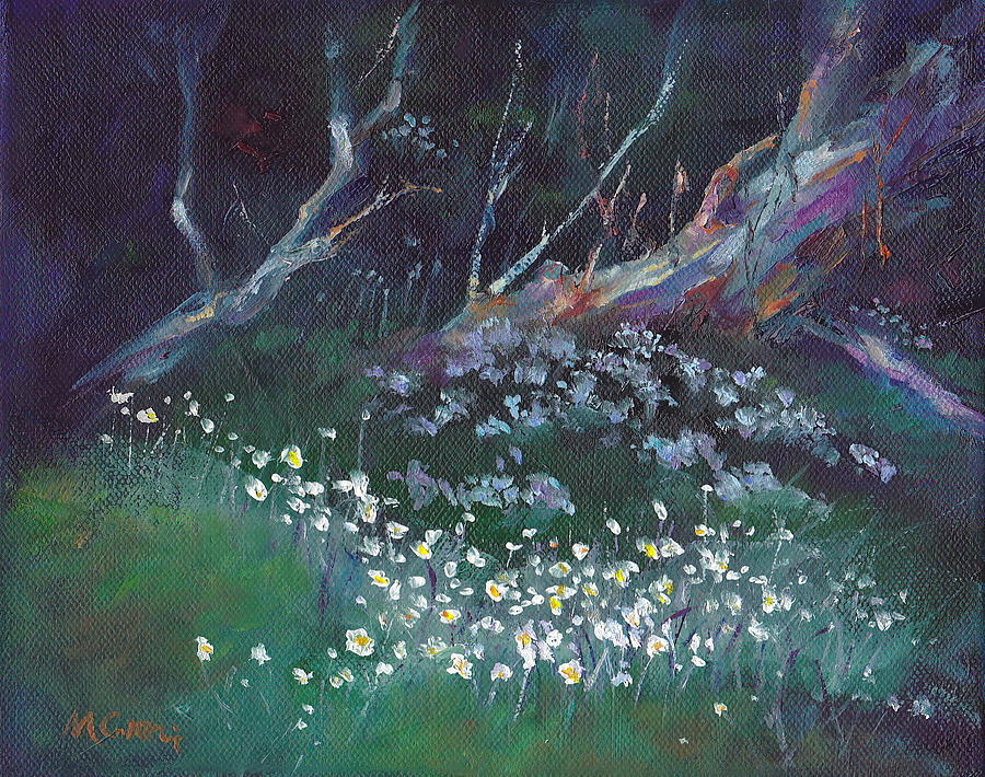Flower Painting - Summer Snowflakes by Marie Green