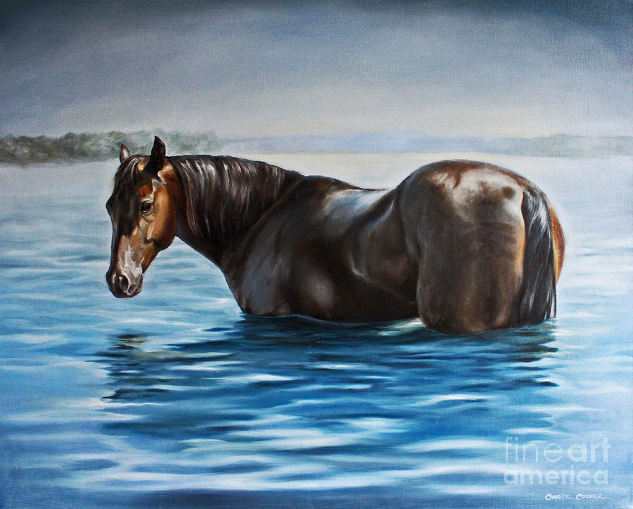 Horse Painting - Summer Solution by Charice Cooper