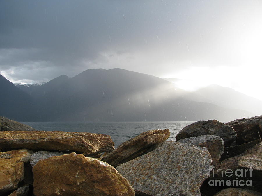 Mountain Photograph - Summer Squall by Leone Lund