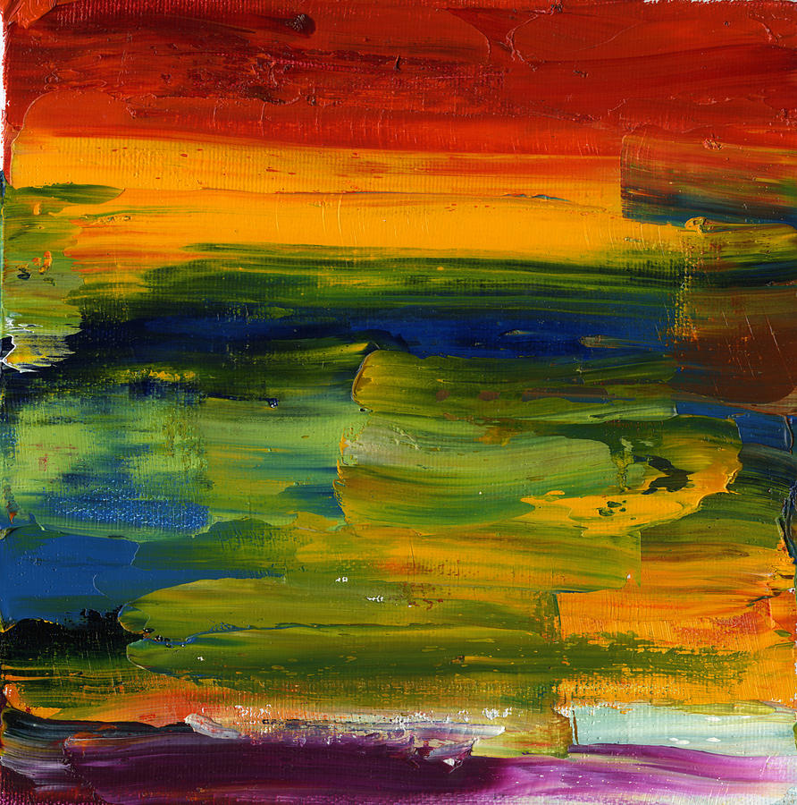 Abstract Painting - Summer Sun by Kristin Whitney