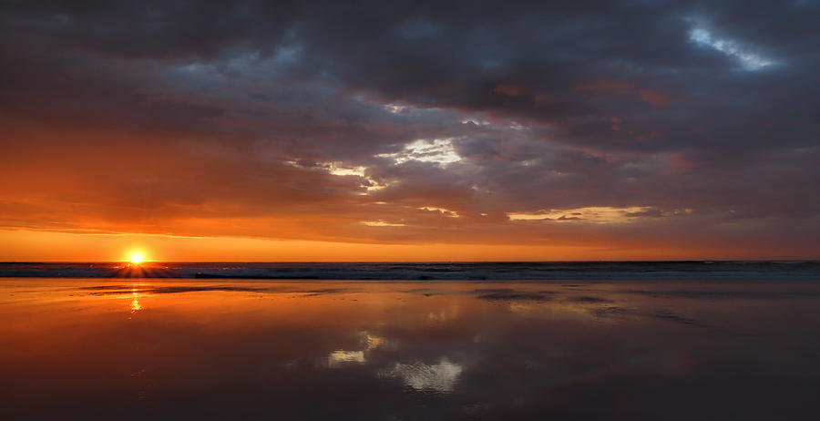 Summer Sunrise At The Big Beach Ogunquit Maine Photograph by Jim Fenton