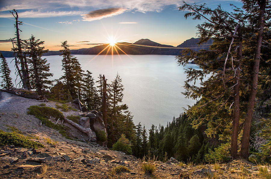 Summer Sunrise on Crater Lake Photograph by Greg Nyquist - Fine Art America