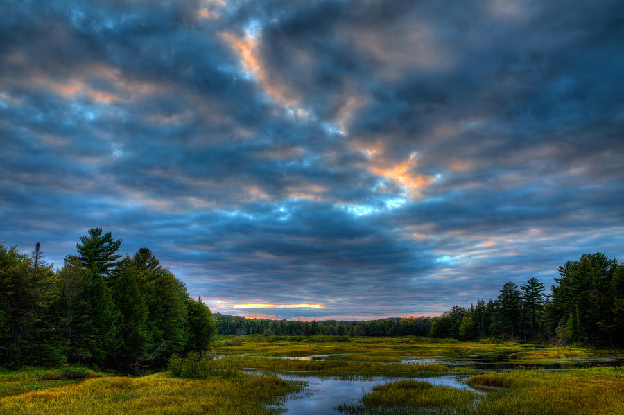 Summer Sunset on the Moose River Photograph by David Patterson