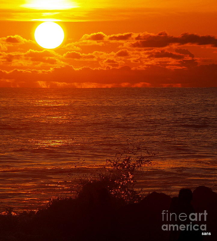 Sunset Photograph - Summer Sunset by Sandra Pool