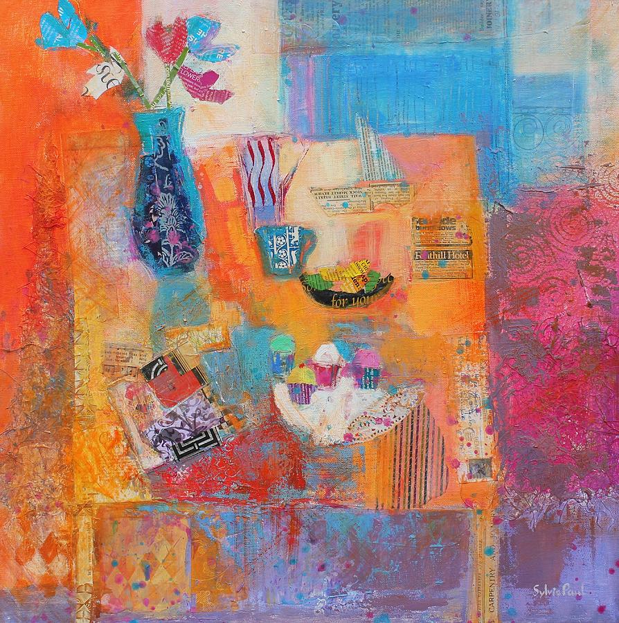 Summer Table Painting by Sylvia Paul