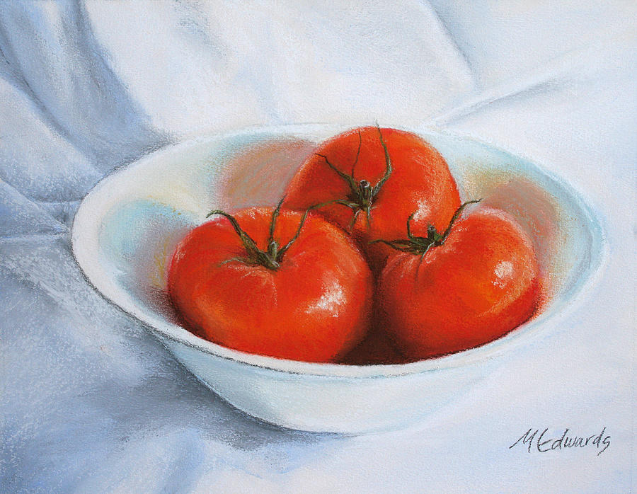 Summer Tomatoes Pastel by Marna Edwards Flavell