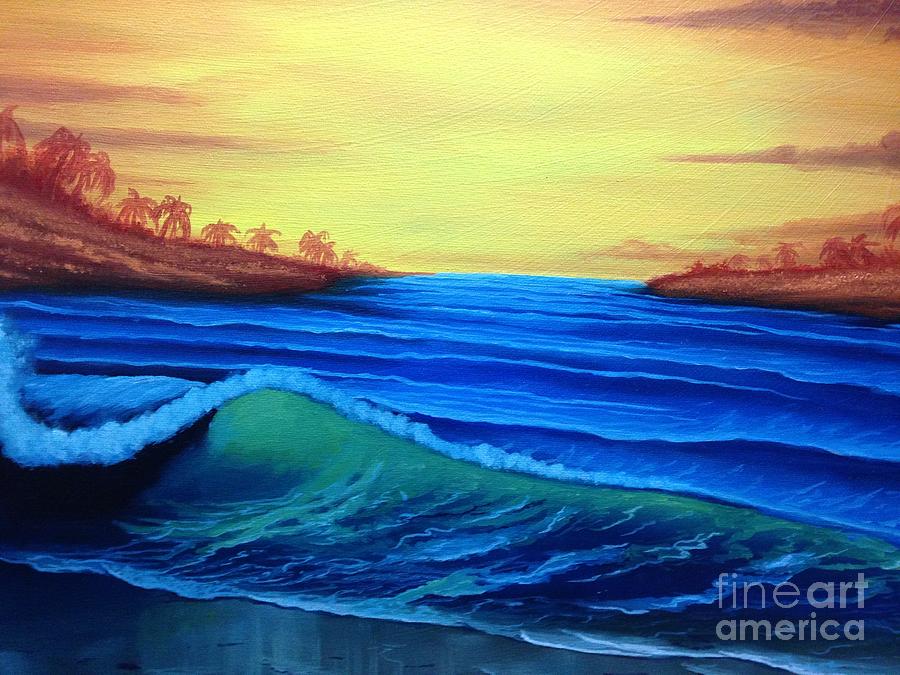 Summer Waves Painting by Martha Seale