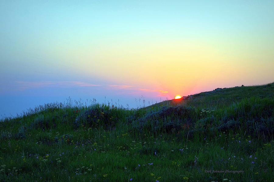 Summer Wildflower Sunset Photograph by Dirk Johnson