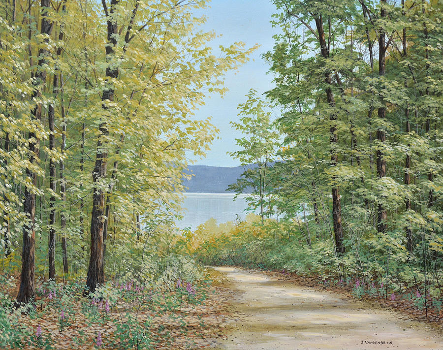 Summer Woods Painting by Jake Vandenbrink
