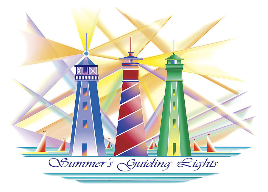 Summers Guiding Lights Painting by Nancy Griswold