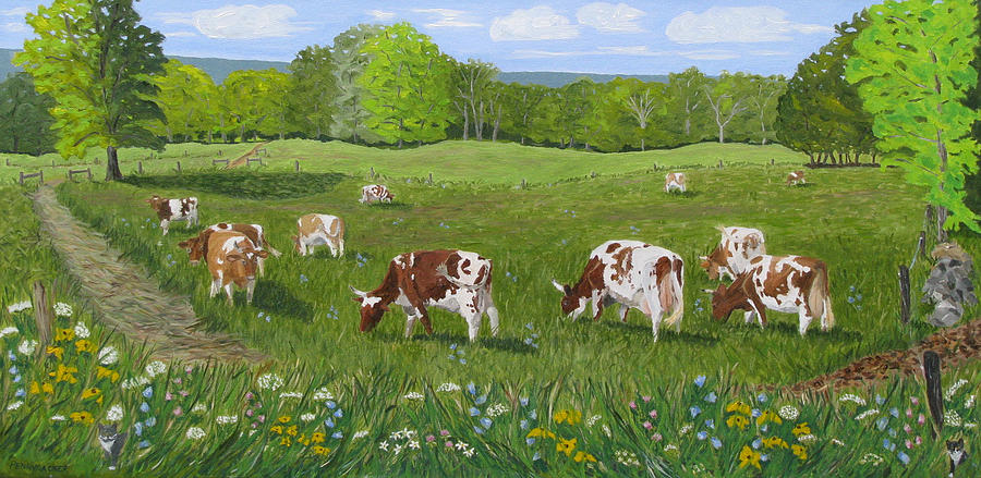 Summertime and the living is easy Painting by Barb Pennypacker