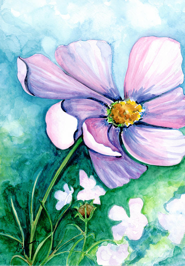 Summer Painting - Summertime Blooms by Barbara Beck-Azar