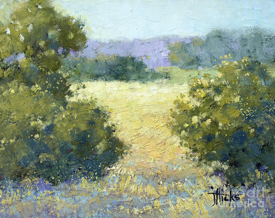 Summertime Landscape Painting by Joyce Hicks