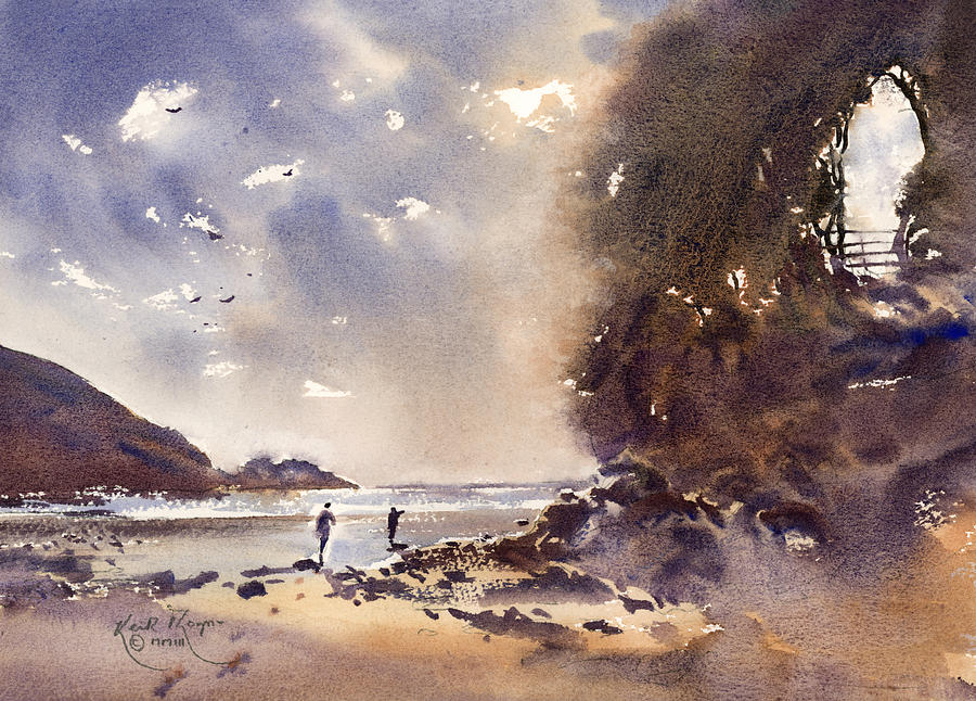 Summertime Stradbally Cove County WaterfordIreland Painting by Keith Thompson