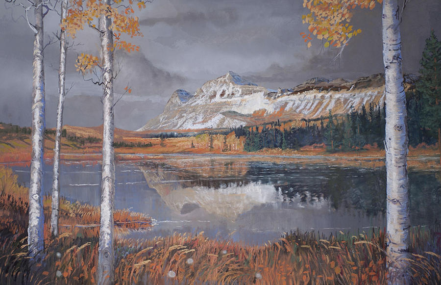 Summit Mountain Painting by Heather Coen