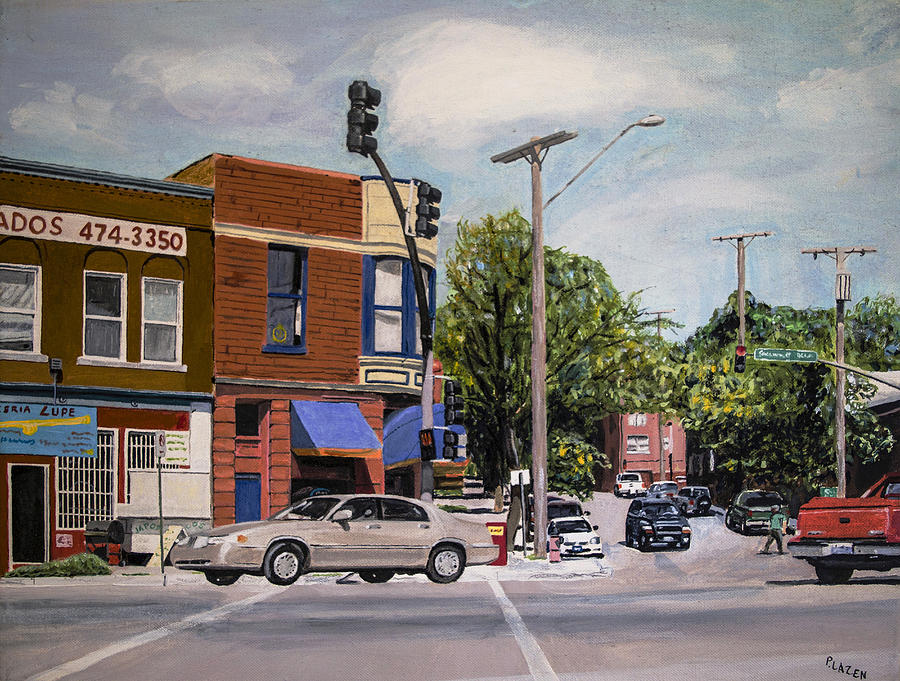 Architecture Painting - Summit St. and SW Boulevard by Patricio Lazen