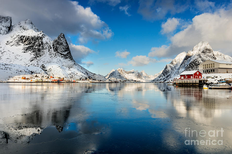 Sun and Ice Reinefjord Photograph by Richard Burdon