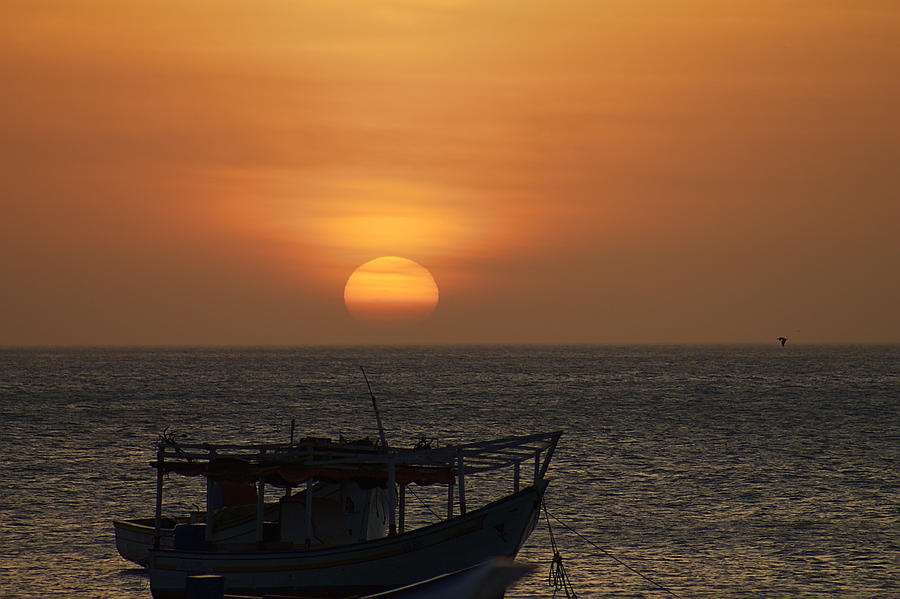Sunset Photograph - Sun boat by Mirna Freitez