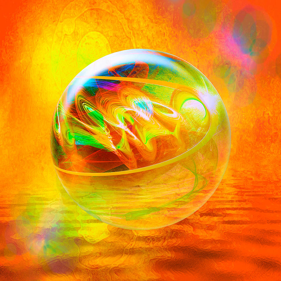 Sun Bubble Digital Art by Rick Wicker