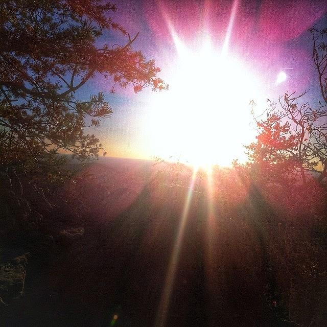 Nature Photograph - #sun #crowdersmountain #nature #hiking by Brent Eastman