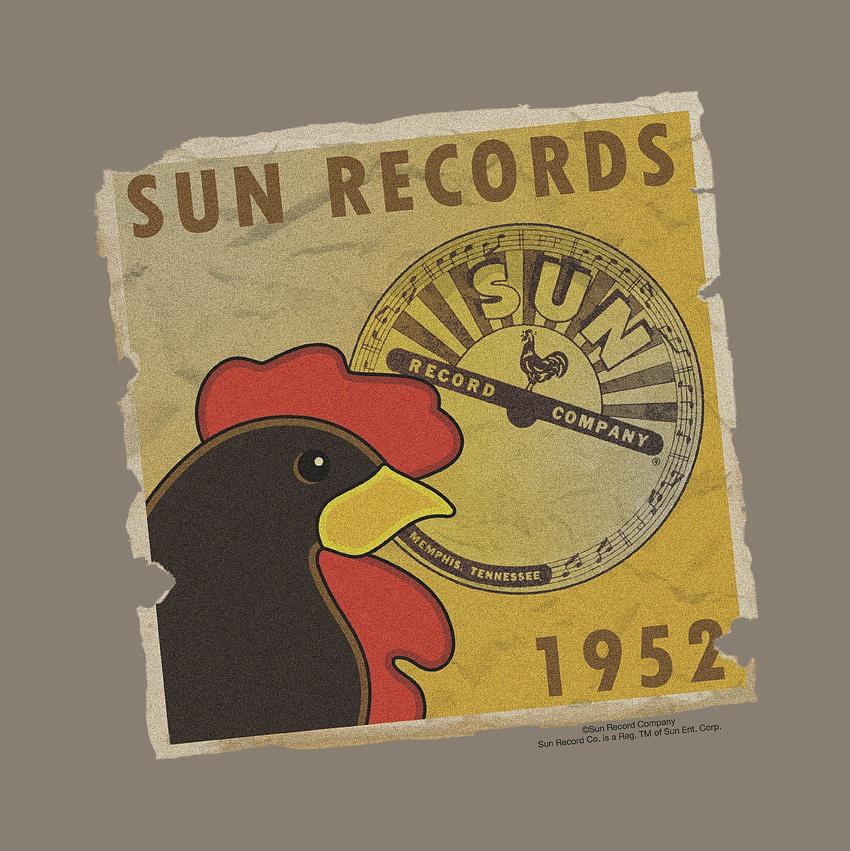 Sun Record Company Digital Art - Sun - Distrsd Rooster Poster 1952 by Brand A