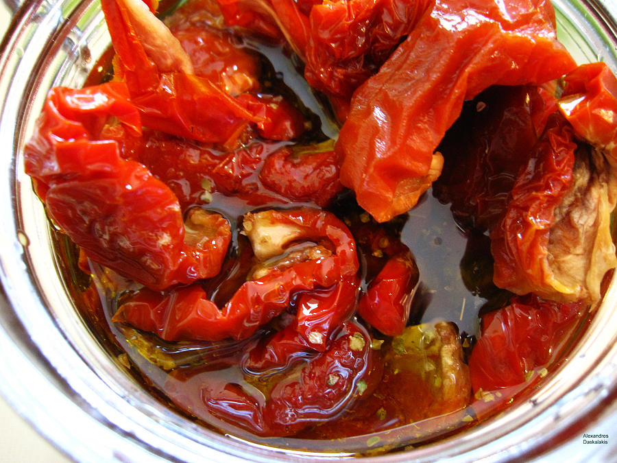 Sun Dried Tomatoes in Oil Photograph by Alexandros Daskalakis Fine