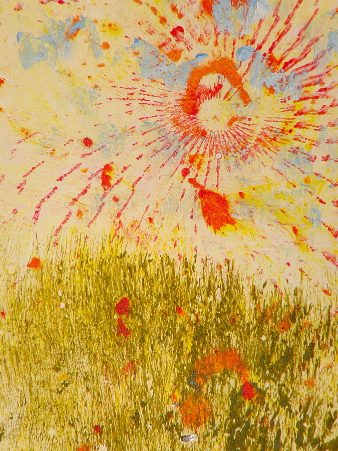 Sun Rise Painting - Sun Eight by Valerie Lynch Sun Rise Painting - Sun Eight by Valerie Lynch