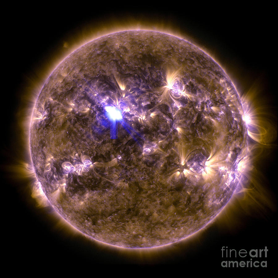 Sun Emits M6.5 Class Solar Flare, 2013 Photograph by Science Source