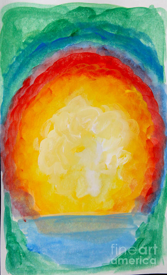 Sun Ensconced Painting by Anne Cameron Cutri