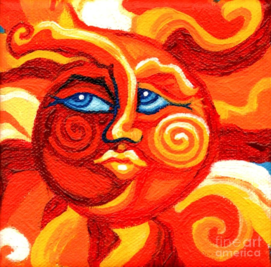 Sun Face Painting by Genevieve Esson