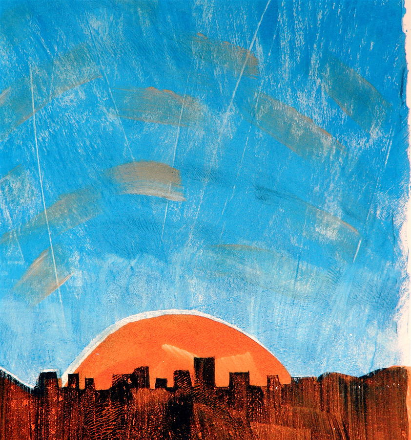 Sun Rise Painting - Sun Five by Valerie Lynch Sun Rise Painting - Sun Five by Valerie Lynch