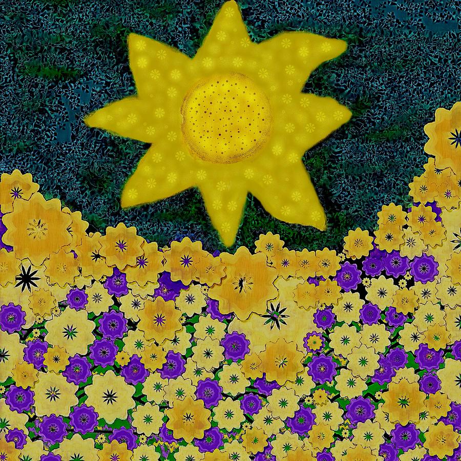 Sun Flower Field Mixed Media