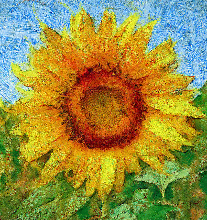 Sun flowering 4 Digital Art by Yury Malkov