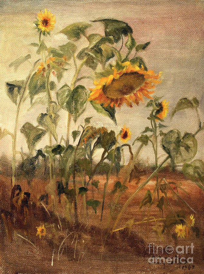 Sun Flowers Painting by Art By Tolpo Collection