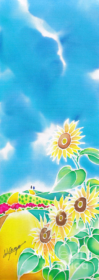 Sun flowers Painting by Hisayo OHTA
