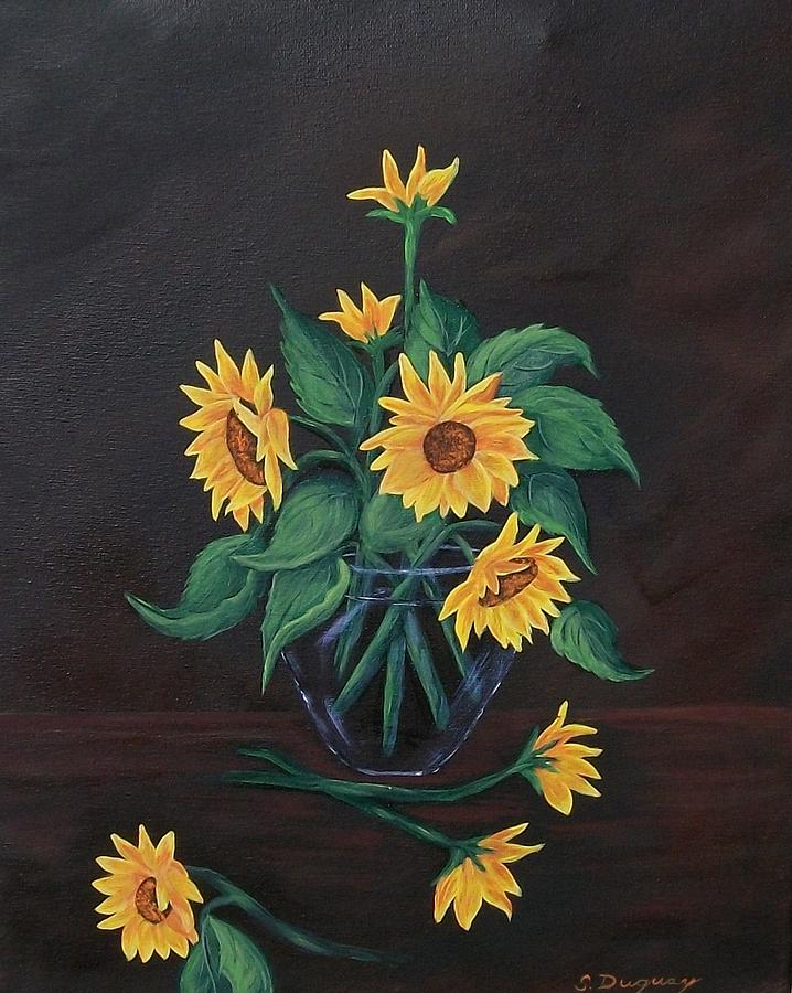 Sun Flowers  Painting by Sharon Duguay