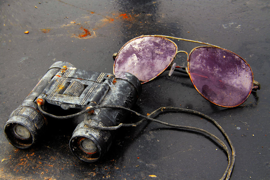 Sun Glasses and Binoculars Photograph by Jim Vance