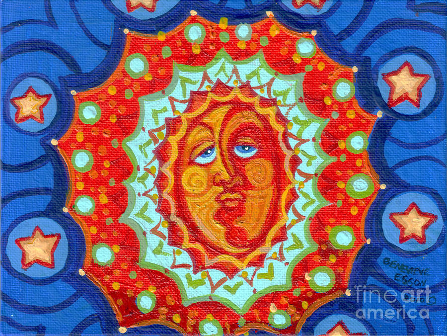 Sun God Painting by Genevieve Esson