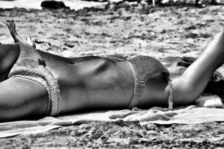 Sun Goddess on the beach Photograph by Cathy Anderson